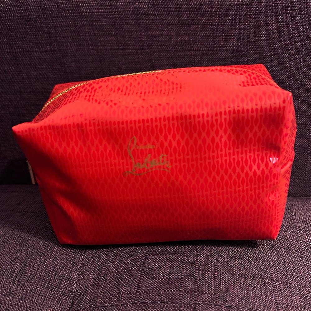 Christian Louboutin Red Cosmetic Bag NWOT